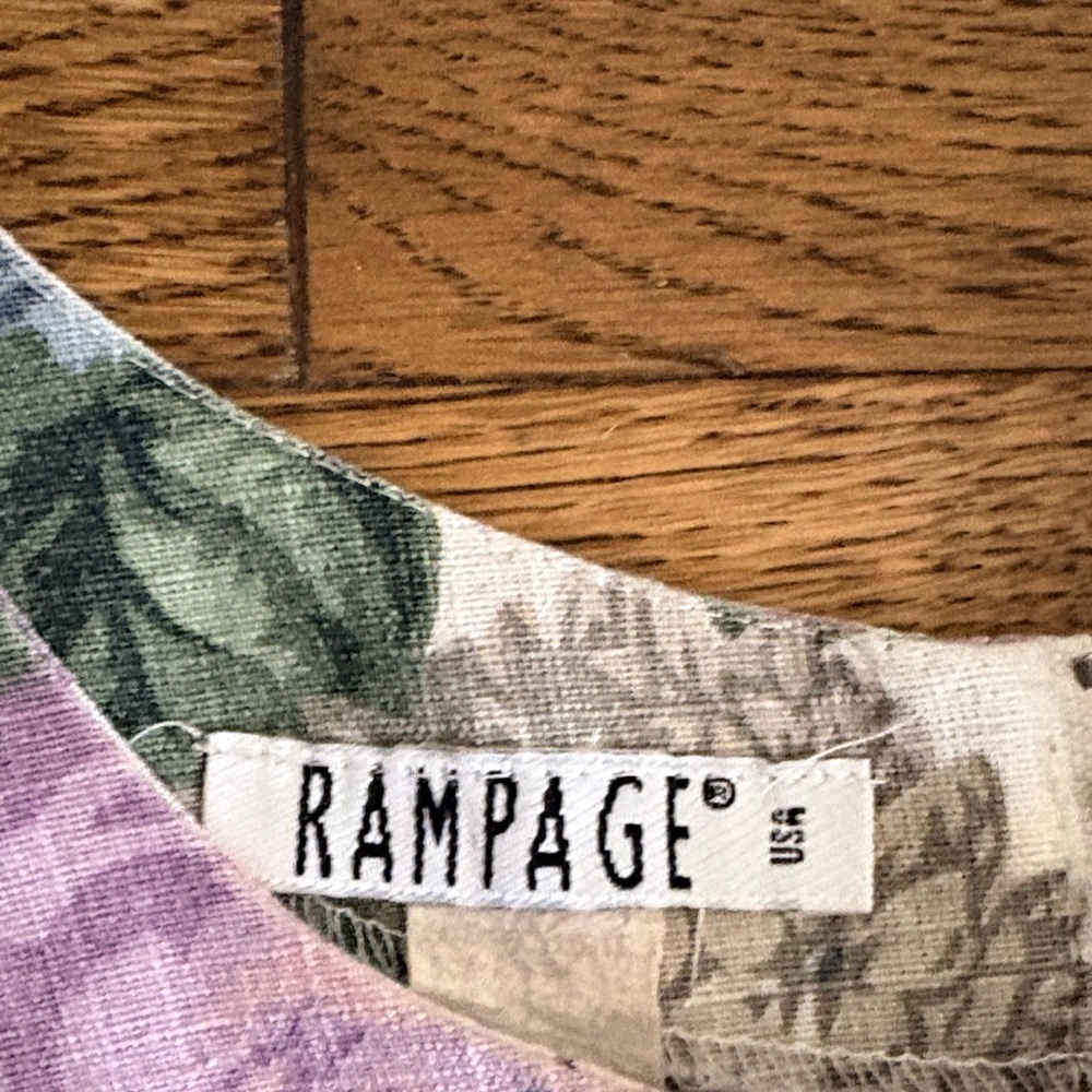 Rampage Floral Mini Dress in Purple and Green - Picture 2 of 8